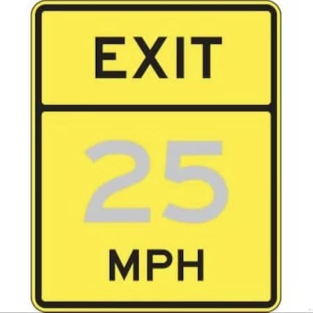Accuform SEMICUSTOM SPEED LIMIT SIGN EXIT  FRW73935HP FRW73935HP